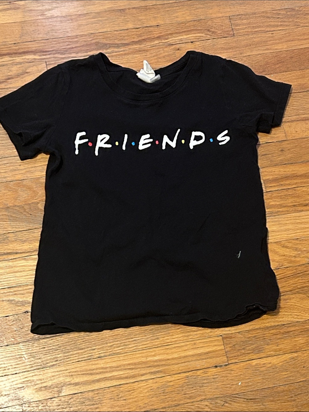 Black 'FRIENDS' Logo Tee